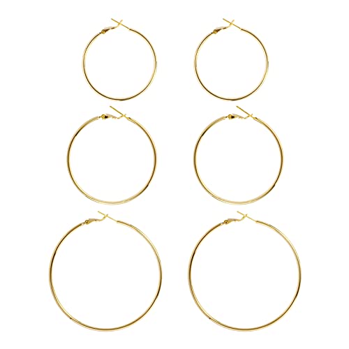 DAILY VIBES Thin Gold Hoop Earrings