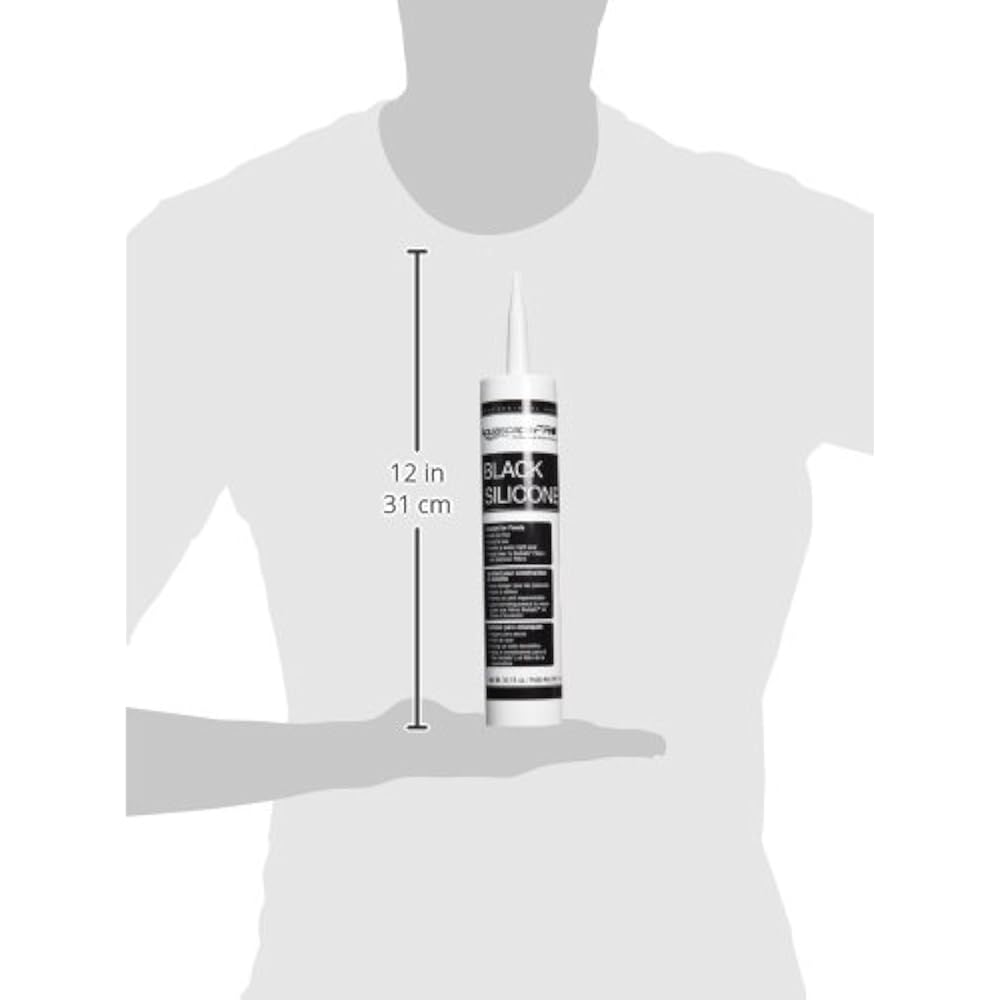 Black Silicone Sealant, Safe For Fish, 10.1ounce 29186 Garden