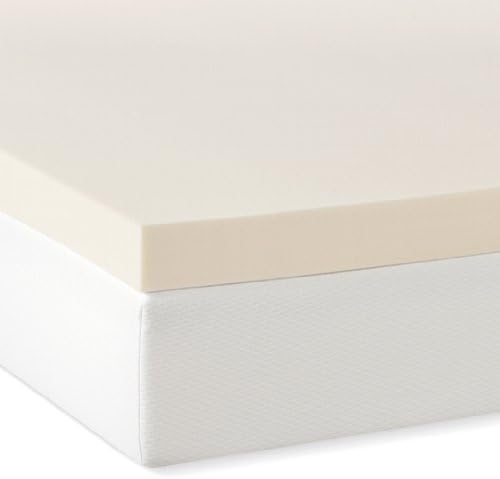 Serenia Sleep 3-Inch, 4 Pound Density Visco Elastic Memory Foam Mattress Pad Bed Topper, Queen