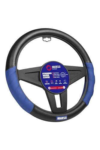 SPARCO SPC1100L Steering Wheel Covers Blue-Black