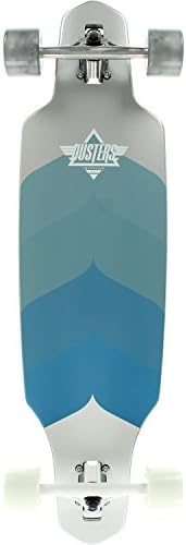 Dusters California Skateboards Wake Drop Through Chrome / Blue Complete Longboard Skateboard - 9.12" x 34"