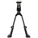 Lumintrail Center Mount Double Leg Bicycle Kickstand Adjustable Aluminum Alloy Bike Stand fits 24"-28" (Black) primary