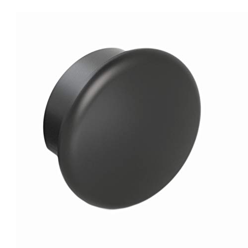 End Cap, Satin Black Finish, Clip in Place with Set Screw, for Promenaid Handrail System Only