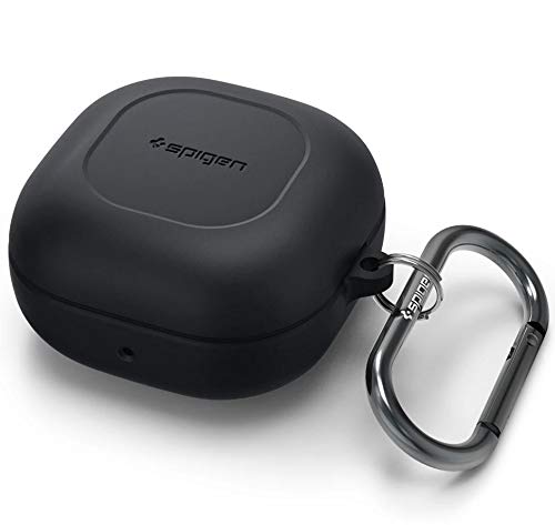 Spigen Silicone Fit Case Compatible with Galaxy Buds 2 Pro, Galaxy Buds 2, Galaxy Buds Pro, Galaxy Buds Live - Black