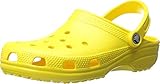 Crocs Women's Classic Clog|Comfortable Slip On Casual Water Shoe, Lemon, 8 M US Women / 6 M US Men