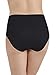 Vanity Fair Women's Body Caress Hi Cut #13137, Midnight Black, 9