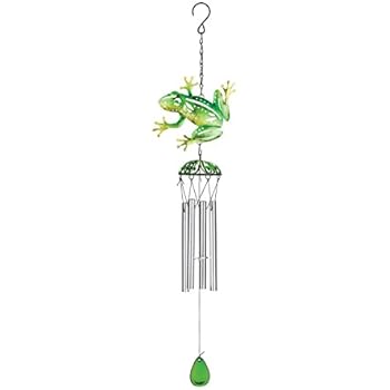 Amazon Com Regal Art Gift 12096 Capri Frog Wind Chime Green