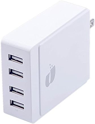 GREATYAKONN USB Wall Charger Desktop Charger Charging Station PowerPort 4 for foriPhone 7 / 6s / Plus, iPad Pro / Air 2 / mini, Galaxy S7 / S6 / Edge / Plus, Note 5 / 4, LG, Nexus, HTC and More