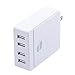 GREATYAKONN USB Wall Charger Desktop Charger Charging Station PowerPort 4 for foriPhone 7 / 6s / Plus, iPad Pro / Air 2 / mini, Galaxy S7 / S6 / Edge / Plus, Note 5 / 4, LG, Nexus, HTC and More