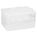 Snapware Snap 'N Stack 2-Layer Cookie, Cake, Cupcake and Brownie Storage Carrier (BPA Free Plastic, Holds Up to a Quarter-Sheet Cake)