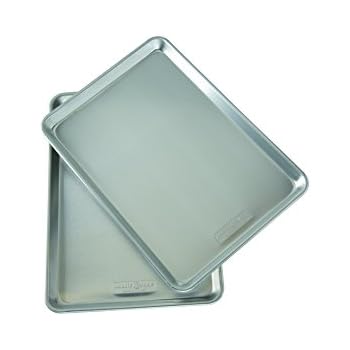 Nordic Ware Natural Aluminum Commercial Baker's Half Sheet (2 Pack), Silver