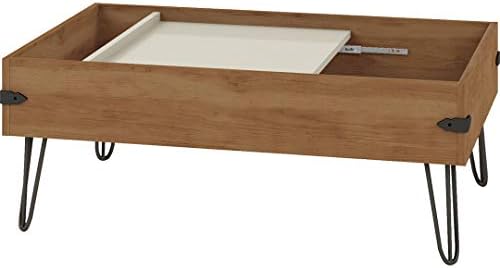 Amazon Com Industrial Small Coffee Table With Storage Sliding