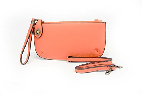 Joy Susan Papaya Mini Crossbody Wristlet Clutch
