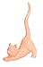 Beth Marie Luxury Boutique Cat Ring Holder, Cute Coral Ceramic Engagement and Wedding Ring Holder, Measures 2.75