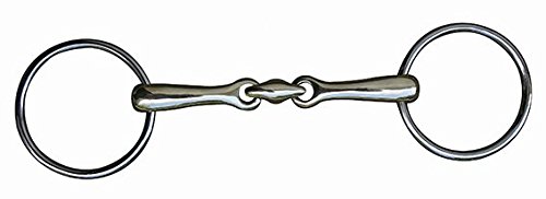 HKM 9910.0839 Double Joined Stainless Steel Wheel Snaffle, 14mm