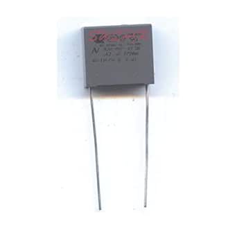 5x Sicherheitskondensator 0.47uF 275VAC X2 - Polypropylen 13.5mm Abstand