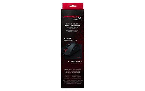 image for HyperX Pulsefire FPS Gaming Mouse & HyperX FURY S Medium Mouse Pad Bun
