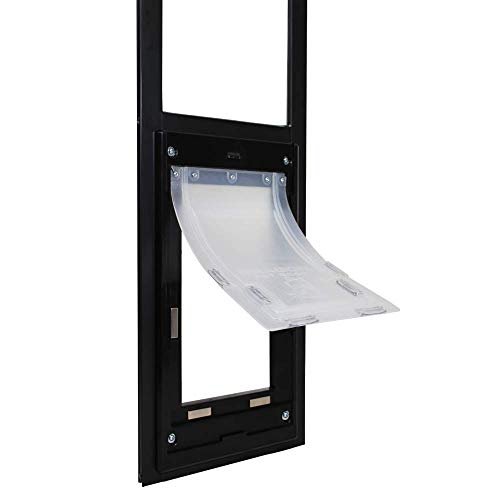Dragon Pet Door for Aluminum Sliders Dark Bronze (Black) Frame Pet