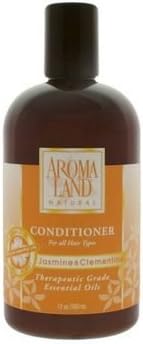 AROMALAND - Conditioner for All Hair Types - Jasmine & Clementine 12 oz