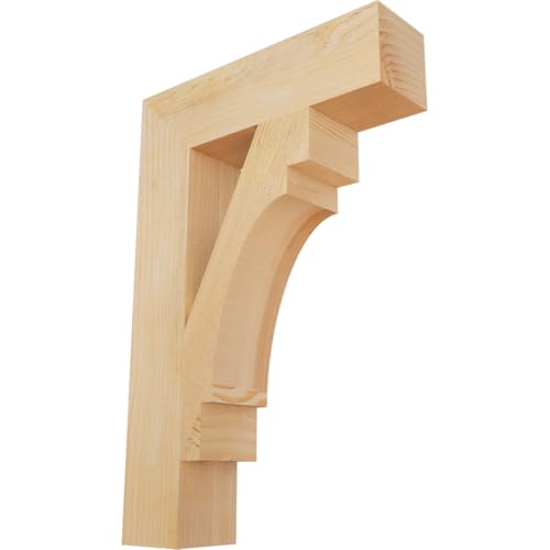 4"W x 16"D x 24"H Merced Block Rough Sawn Bracket, Douglas Fir