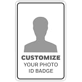Cosplay Costume Photo ID Badges Vertical - Custom Printed Plastic ID Cards | Upload Your Design