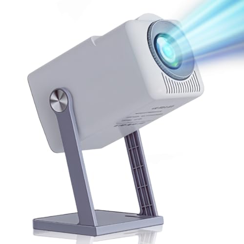 LaylaTang K300 Smart Projector, WiFi 6 & BT 5.4 for Outdoor Movie Night, 360° Stand with Auto Keystone, Native 1080P (4K Support) Portable Cinema for Backyard Gatherings & Summer Sports Season