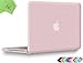 UESWILL Smooth Soft-Touch Matte Hard Shell Case Cover Compatible with MacBook Pro 13 inch with CD-ROM (Non-Retina) (Model A1278) + Microfibre Cleaning Cloth, Rose Quartz