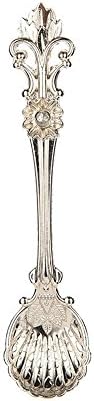 5PCS Royal Court Palace Vintage Carved Coffee Tea Mini Ice Cream Spoon Scoop
