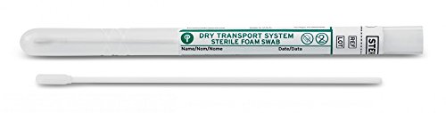 Puritan Medical Product 25-1506 1PF BT Dry Tube, Foam Tip, Regular, Plastic HDL, PK 100