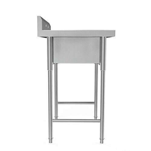 9TRADING 30" New Commercial Grade Stainless Steel Utility Sink Laundry Room Tub Slop Sink