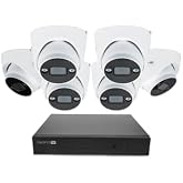 Swann AdvancedX Wired NVR 4K Security Camera System 8 CH, 6 PoE Outdoor Cameras, 2TB, Color Night Vision, Motion Detect