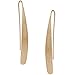 14K Gold Plated Bar Earrings for Women - Long Thread Dangle Earrings - Threader Drop Earrings - Hypoallergenic and Safe for Sensitive Ears