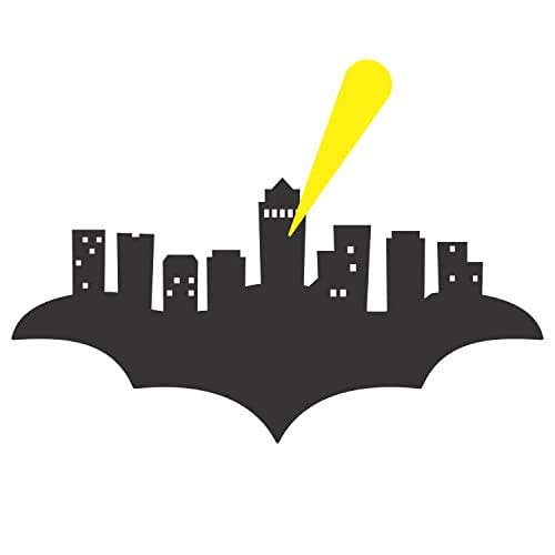 Amazon.com: Gotham City Skyline Wall Decal for Kids ...