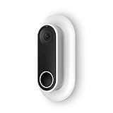 Nest Hello Wall Plate, Hard ABS Plastic Wall Plate Bracket Cover for Nest Hello Doorbell by KASMOTION, Compatible with Adjustable Wedge (White)