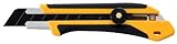 6 Pack Olfa 1071858 25mm Extra Heavy-Duty Fiberglass Rubber Grip Utility Knife (XH-1)
