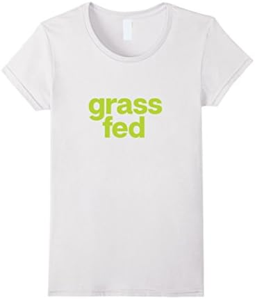 Womens Grass Fed vegetarian, vegan, plant based diet t-shirt XL White