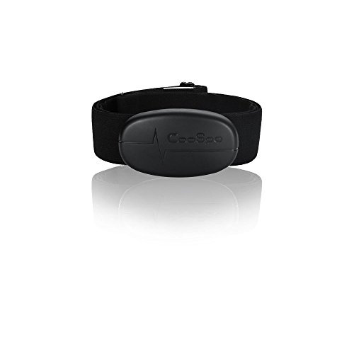 CooSpo Heart Rate Monitor Chest Strap Bluetooth 4.0 ANT+ Waterproof HR Sensor for Wahoo Peloton Zwift Polar DDP Yoga Map…