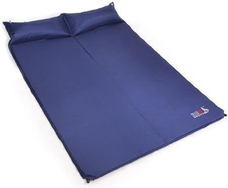 BSWOLF e-Joy Q3006-B Double Outdoor Automatic Blow-Up Damp-proof Sleeping Mat,  Sapphire
