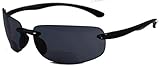In Style Eyes® Lovin Maui Wrap Around Non-Polarized Version Nearly Invisible Line Bifocal Sunglasses