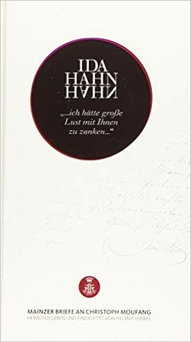 Ida Hahn Hahn Ich Hatte Grosse Lust Mit Ihnen Zu Zanken Mainzer Briefe An Christoph Moufang Amazon Co Uk Hinkel Helmut 9783943904604 Books