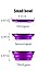 Pop-up Dog Bowl & Pet Bowl - Collapsible Travel Silicone Camping Crate Dish Bowl - 2 Cup Set - Pink/Purple, Small by KIQ
