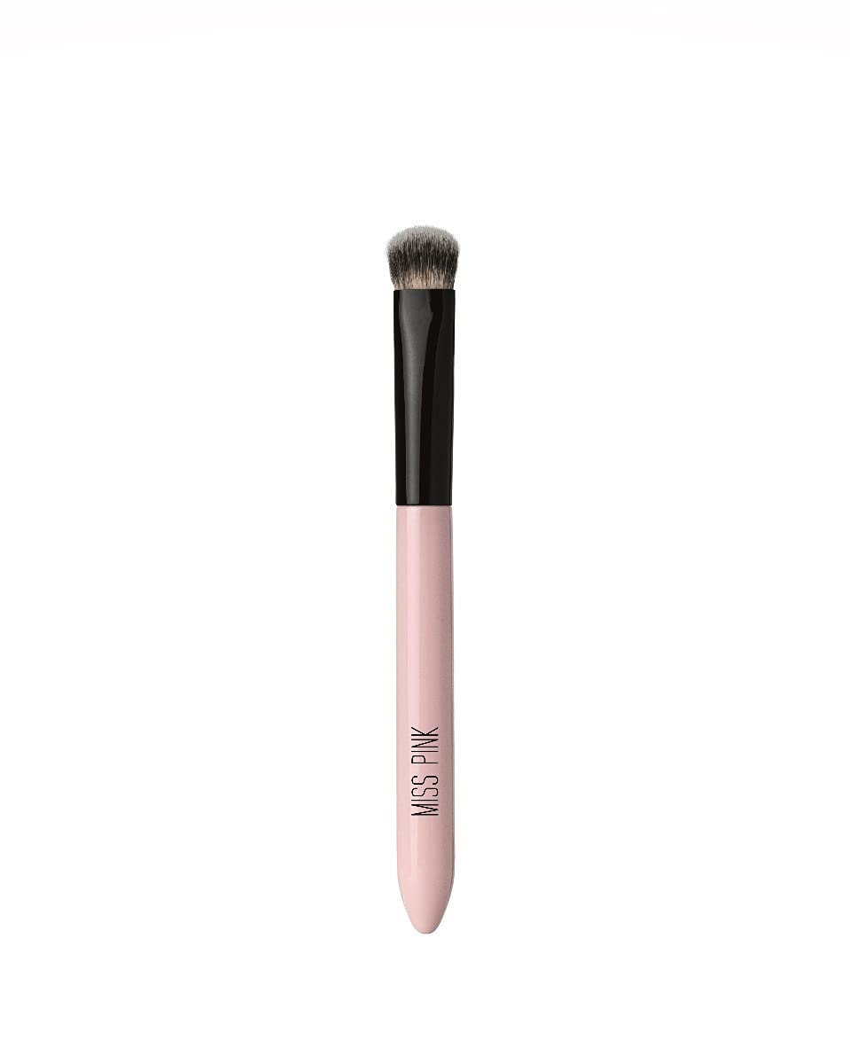 Miss Pink Eye Light Shadow Makeup Brush Soft Synthetic Hair - Perfect for Eyeshadow Application Blending Foundation No 5 Black