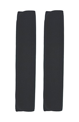 package of 2 Black Color Multipurpose Comfort Shoulder Strap Pads for Laptop/Messenger/ Boxing/Travel Bag/Car seat belts protect pad