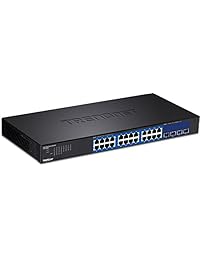Trendnet teg 30284 28 port Smart Switch con 24 x Puertos Gigabit & Ranuras SFP + 4 x 10 g, Negro
