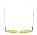 UV Protection,Anti Blue Rays,Reduce Eyestrain,Oval Computer Reading Glasses(Clear,Amber Tinted Lenses) +2.0