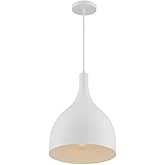 Nuvo Bellcap-1 Light Large Pendant in Nautical/Coastal Style-12 Inches Wide by 8.13 Inches High-Matte White Finish -Tradit