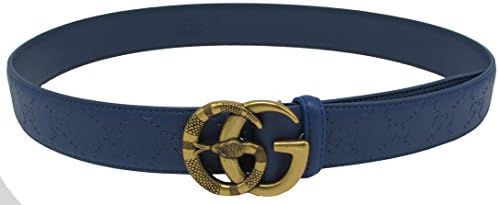 goddessgoddess:2018 New Mens Women Belt Hot sell GG Belt (125, Blue Snake Buckle)