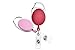 Retractable Badge Holder Carabiner Reel Clip On ID Card Holder, Pack of 5 Assorted Colors