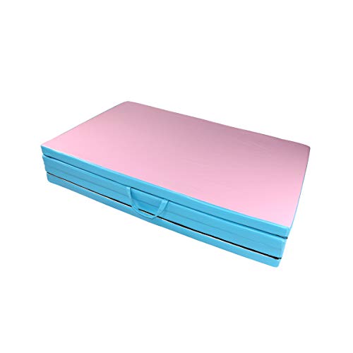 image for MammyGol Gymnastics Mat Thick Folding Exercise Mat with Carring Handle