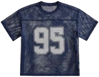 Ponitrack Mesh Football Jersey Oversized Number Shirt Baggy 2000s